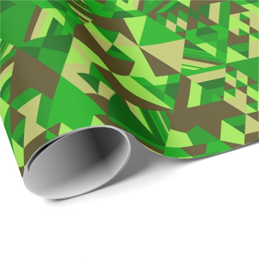 Dreiecksmosaik in grün geschenkpapier (Rolleneckpunkt)