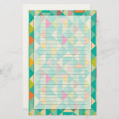 Dreiecksmuster Briefpapier (Vorne/Hinten)