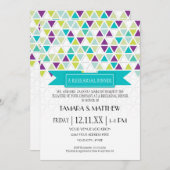 Dreiecksmuster-Dreiecksmuster für Mod Style Einladung (Vorne/Hinten)