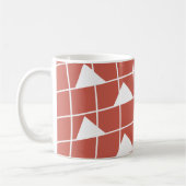 Dreiecksmuster für geometrische Karo Kaffeetasse (Links)