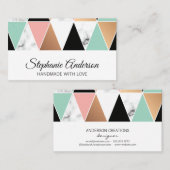 Dreiecksmuster | Modernes Muster Visitenkarte (Vorne/Hinten)