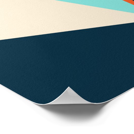 Dreiecksmuster Poster (Ecke)