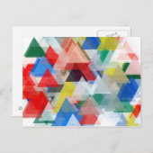 Dreiecksmusterdarstellung Postkarte (Vorne/Hinten)