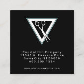 Dreiecksquadrat der Referenzbarberschere Empfehlungskarte (Vorderseite)