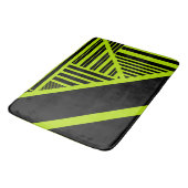 Dreiecksstreifen - Kalkgrün Badematte (Schrägansicht)