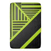 Dreiecksstreifen - Kalkgrün Badematte (Vorderseite Vertikal)