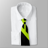 Dreiecksstreifen - Kalkgrün Krawatte (Gebunden)