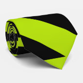 Dreiecksstreifen - Kalkgrün Krawatte (Gerollt)