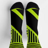 Dreiecksstreifen - Kalkgrün Socken (Oben)