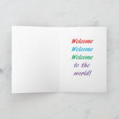 Dreiergruppe-Geburts-Gruß-Karte Karte (Innenseite)