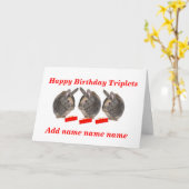 Dreiergruppe-Geburtstags-Karte, addieren Namen Karte (Gelbe Blume)