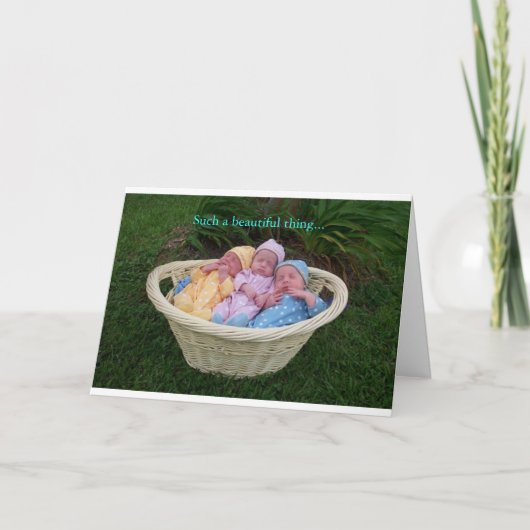 Dreiergruppen Dankeskarte (Vorderseite)