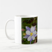 Dreiergruppen und neue Blüte Kaffeetasse (Links)