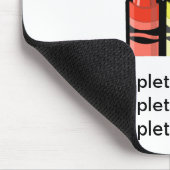 Dreiergruppen (Zeichenstifte) Mousepad (Ecke)