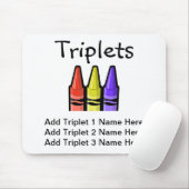 Dreiergruppen (Zeichenstifte) Mousepad (Mit Mouse)