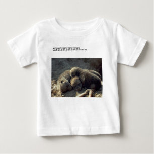 Dreiergruppewolfwelpen onsie baby t-shirt