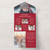 Dreierkarten für das rote Jahr All In One Einladung (Innen Boden)