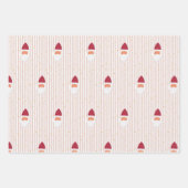 Dreierset flache Geschenkpapierbögen Geschenkpapier Set (Vorderseite 3)