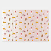 Dreierset flache Geschenkpapierbögen Geschenkpapier Set (Vorderseite)