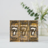 Dreiersieben-Steckplattenteile Postkarte (Stehend Vorderseite)