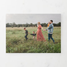 Dreifach 4 Foto Weihnachtskarte