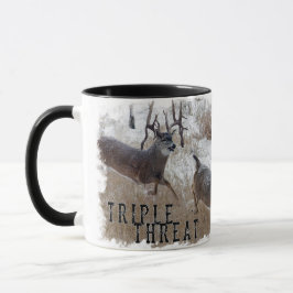 Dreifach-Bedrohung Whitetail Deer Tasse
