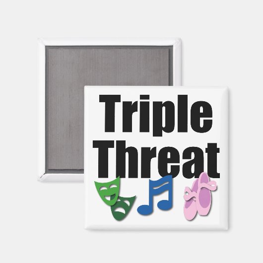 Dreifach-Bedrohungsmagnet Magnet (Vorderseite/Rückseite)