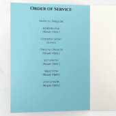 Dreifach Beerdigungsprogramm - Feier des Lebens Dreifach-gefaltete Programmkarte (Innen Erste Seite)