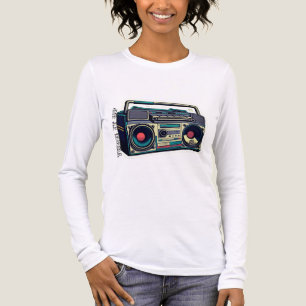 Dreifach-Blended-Langarm-Shirt für Damen Tri-Blend Shirt