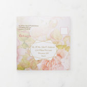 Dreifach-Blush-Rose in einer Einladung zur Hochzei (Cover)