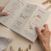 Dreifach-Boho-Blumenhochzeit Flyer