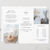 Dreifach-Broschüre für kundenspezifische Firmenlog (Vorne/Hinten)