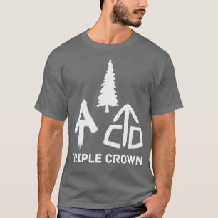 Dreifach-Crown-PCT AM CDT ThruHiker Blaze T-Shirt