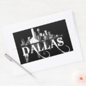 Dreifach D (Dallas, Texas) Rechteckiger Aufkleber (Umschlag)