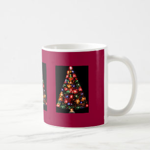 Dreifach Funkelnd Weihnachtsbaum-Tasse Kaffeetasse