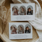 Dreifach Gemeinsames Foto Landschaft Geburtstag Einladung