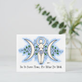 Dreifach-Goddess-Postkarte Postkarte (Stehend Vorderseite)