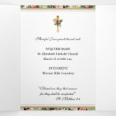 Dreifach Heiliges Herz Jesus katholische Beerdigun Dreifach Gefaltete Karte (Innenseite Mitte)