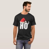 Dreifach Ho Ho dritte Potenz Mathe-Nerd lustiges W T-Shirt (Vorne ganz)
