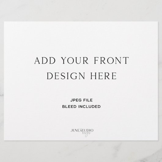 Dreifach-Hochzeitsprogramm 8,5 x 11" Flyer (Vorne)