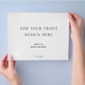 Dreifach-Hochzeitsprogramm 8,5 x 11" Flyer (Hand)