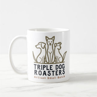 Dreifach Hunde Röster Weiße Tasse