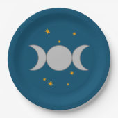 Dreifach-Mond-Papierteller Pappteller (Vorderseite)