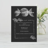 Dreifach-Mond-Segen-Einladung Einladung (Stehend Vorderseite)