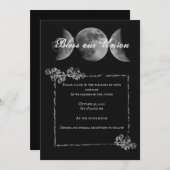 Dreifach-Mond-Segen-Einladung Einladung (Vorne/Hinten)