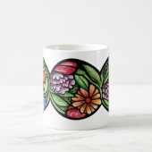 Dreifach-Mond-Symbol-Blüte Kaffeetasse (Mittel)