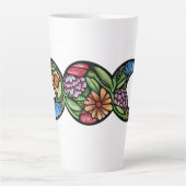 Dreifach-Mond-Symbol-Blüte Milchtasse (Vorderseite)