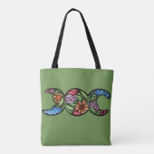 Dreifach-Mond-Symbol-Blüte Tasche (Rückseite)