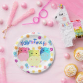 Dreifach Niedliche Kawaii Hamsters Custom Pappteller (Party)