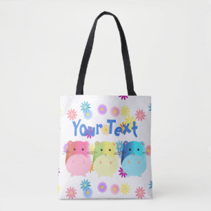 Dreifach Niedliche Kawaii Hamsters Custom Tasche